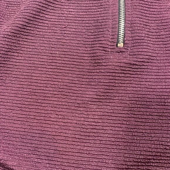 Forever 21 Ribbed Plum Long Sleeve Crop Top – Size Small - Picture 4 of 6